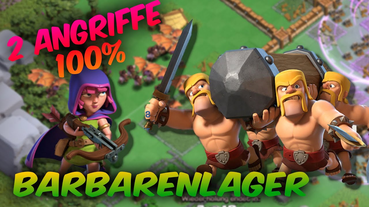 Barbarenlager mit nur 2 Angriffen | Clanstadt / Clan Capital | Clash of Clans