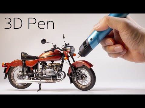 [3D pen] 오� 바이 만들기. Making a motorcycle.