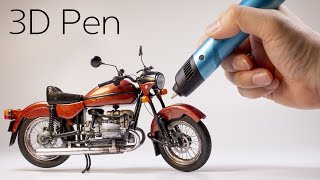 [3D pen] Making a motorcycle.(URAL, BMW)