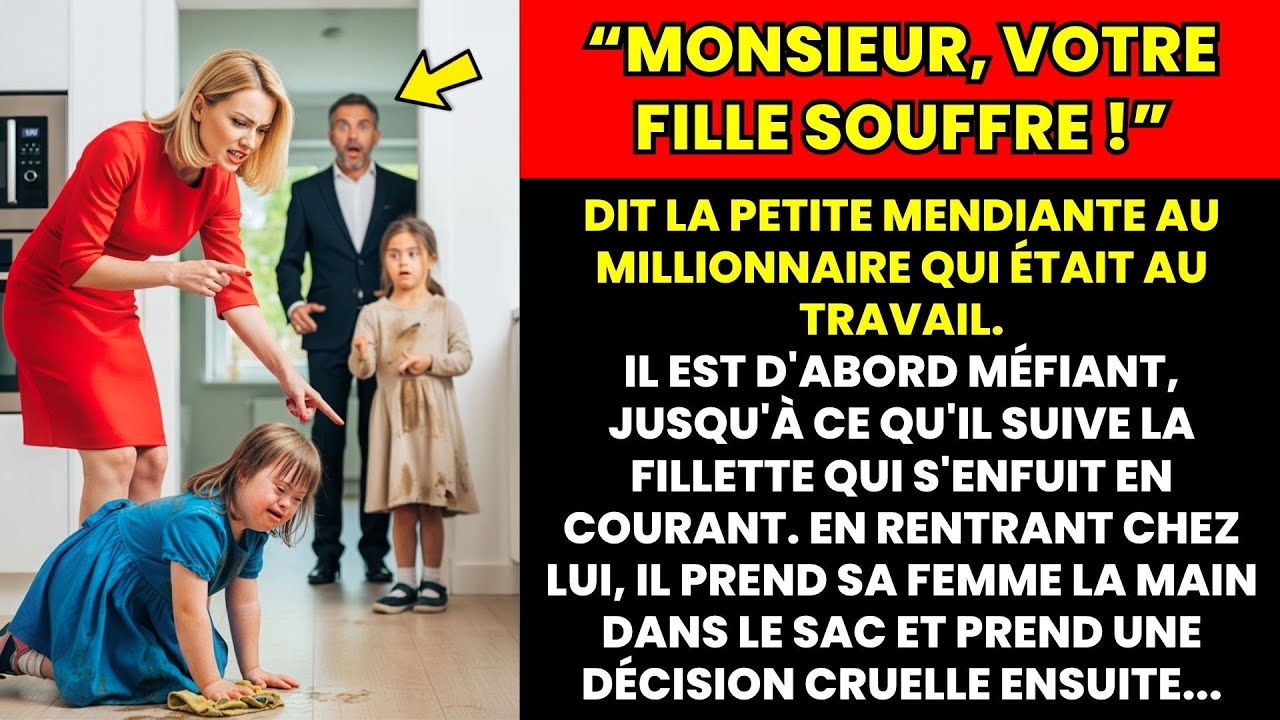 GRÂCE À LA PETITE MENDIANTE, LE MILLIONNAIRE A DÉCOUVERT CE QUE SA FIANCÉE FAISAIT À SA FILLE !