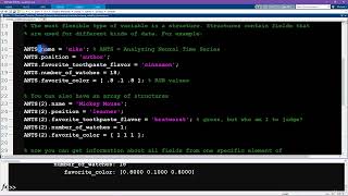 (Matlab) Course 6: 18   Variables for structures