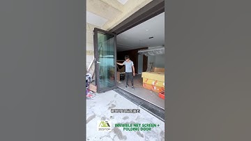 invisible mosquito net screen + folding door