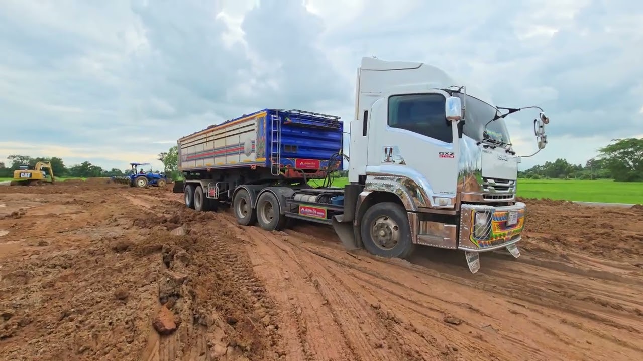 เจอทางนึดแบบนี้ หัวลากสองเพลาก็ตึงเหมือนกันนะ