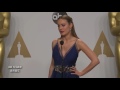 OSCAR WINNERS BACKSTAGE - LEONARDO DICAPRIO, SAM SMITH, ALICIA VIKANDER, BRIE LARSON