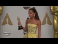 OSCAR WINNERS BACKSTAGE - LEONARDO DICAPRIO, SAM SMITH, ALICIA VIKANDER, BRIE LARSON