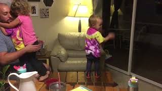 Little Girl Falls off Table - 989709