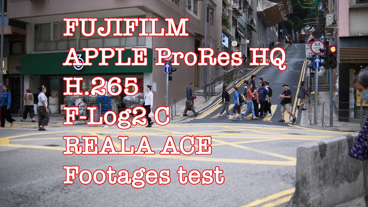 FUJIFILM X-H2S Apple ProRes HQ / H.265 / F-Log2 C footage test