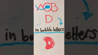 Bubble Letters Capital D Bubble Letter #drawingtutorial #art #howtodraw #shorts