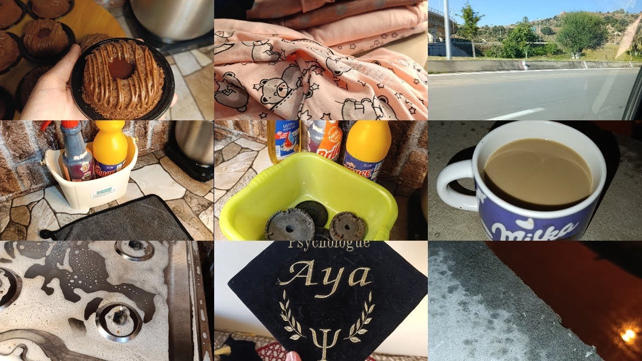 نسمة الفجر♥️مشروع ميني موسكوتشو🧁نظفت كوزينيار مع أحسن منتج🧴جبت قش شتاء🌨️ذكريات التخرج🎓