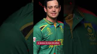 Top 10 Richest Cricketers in South Africa 2023 #richest