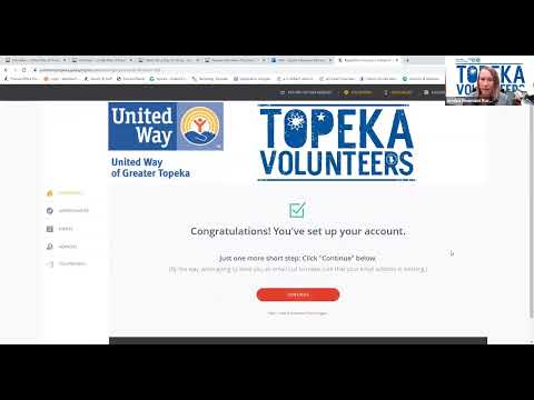 TopekaVolunteers.org: Creating Your Account (2022 update)