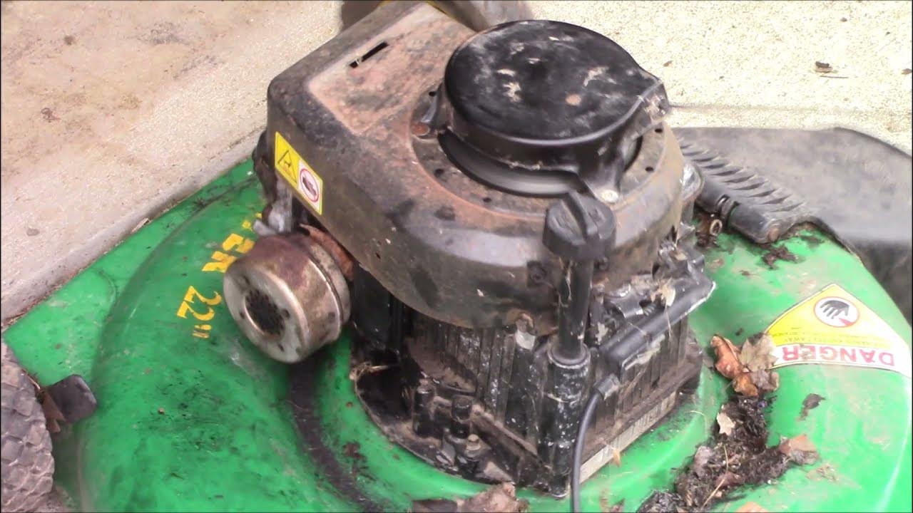 Smoking Lawn Mower Engine Fix - YouTube