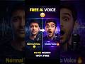 Free AI Voice Tool 🤯 Normal Voice ko Studio Quality bana de! (Day 15 AI Challenge) AITools #AIVoice