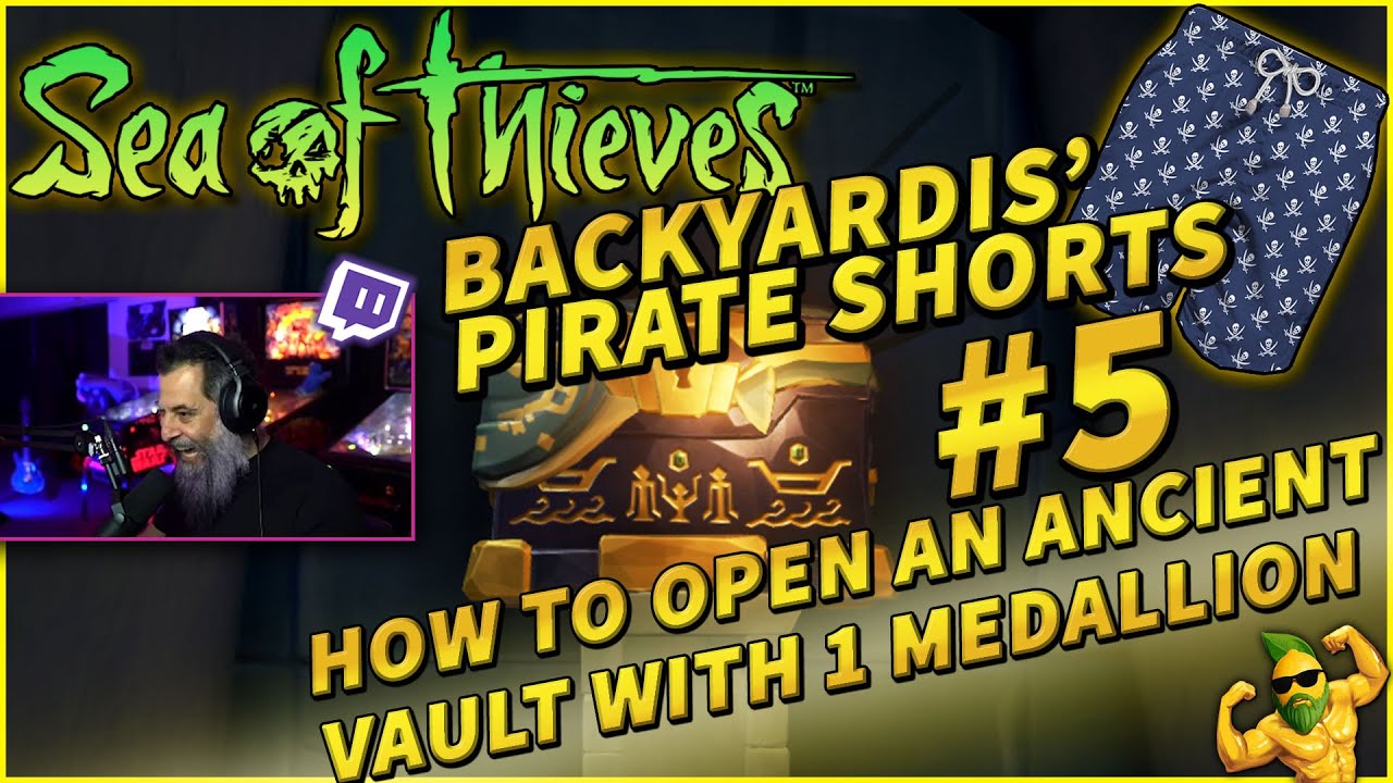 No. 5 Sea Of Thieves How to open an Ancient Vault with 1 medallion 