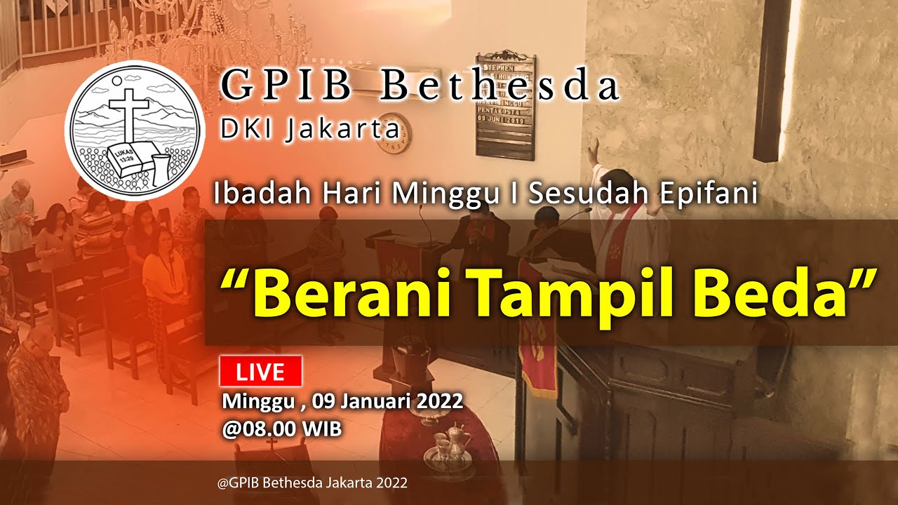 Ibadah Hari Minggu I Sesudah Epifani (09 Januari 2022)