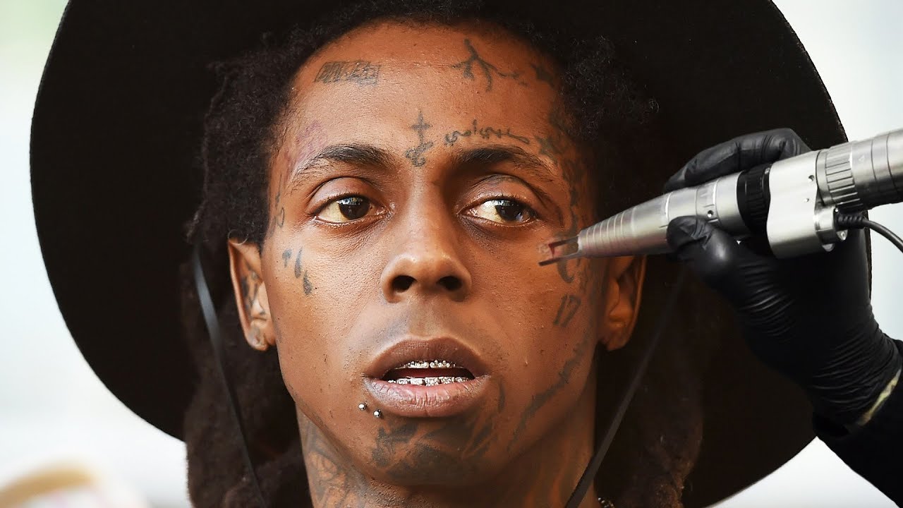 Did You Miss It Lil Wayne Gets New Face Tattoos  That Grape Juice