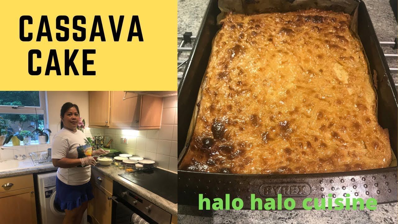 Cassava cake with shredded young coconut