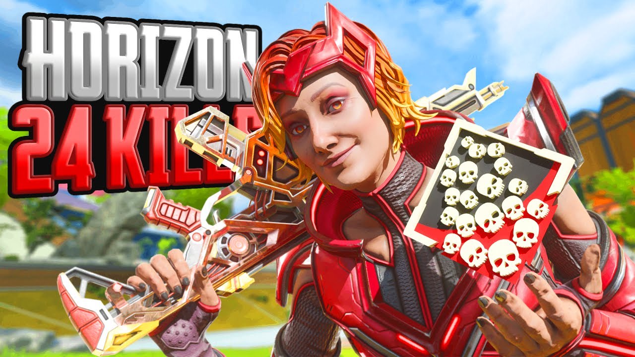 AMAZING Horizon 24 KILLS and 5,600 Damage Apex Legends Gameplay - YouTube