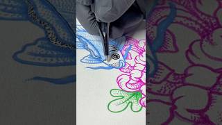 Stippling has never been this fun🤝😎*#Tattoo #Inked #Ink #Tattooing #tattooart