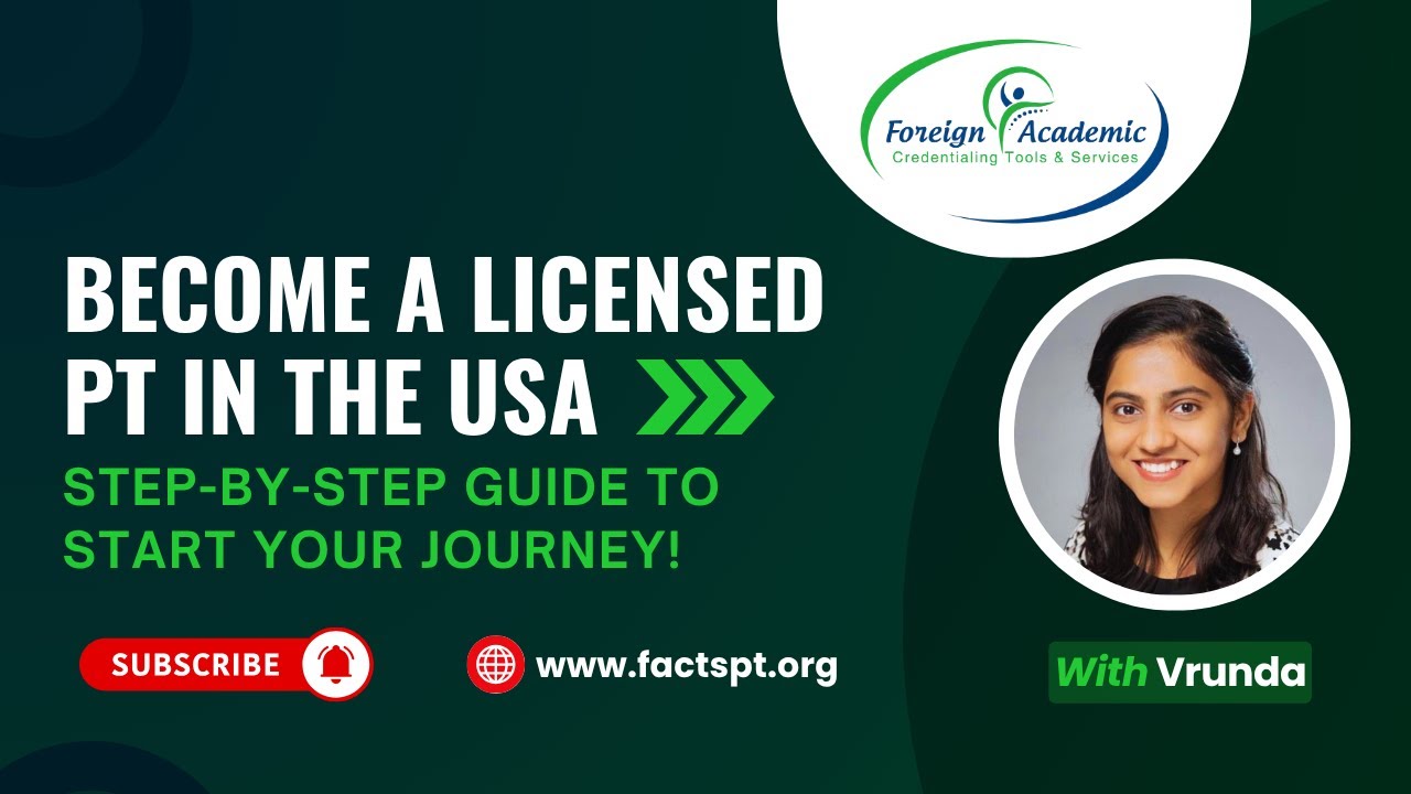 How To Become A Licensed PT In The USA | Complete Roadmap | Physiotherapy Exam | FACTS PT