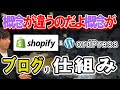 【概念】が違うのだよ【概念】が shopify&WordPress ブログの仕組み