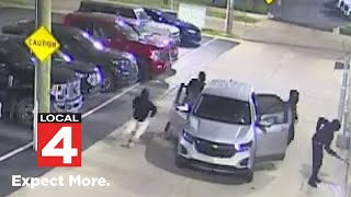 Security video catches thieves breaking into Center Line car dealership