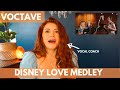 VOCTAVE I Disney Love Medley I Vocal coach reacts!