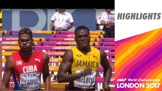 Wch London 2017 Highlights - 110M Hurdles - Men - Heat