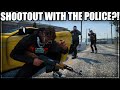Shootout with the police  gta rp  grizzley world whitelist