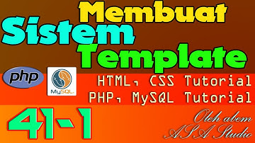 Membuat Sistem Template, 41 1, Frame Penambahan Position Pada CSS, PHP, MySQL, CSS Tutorial Seri