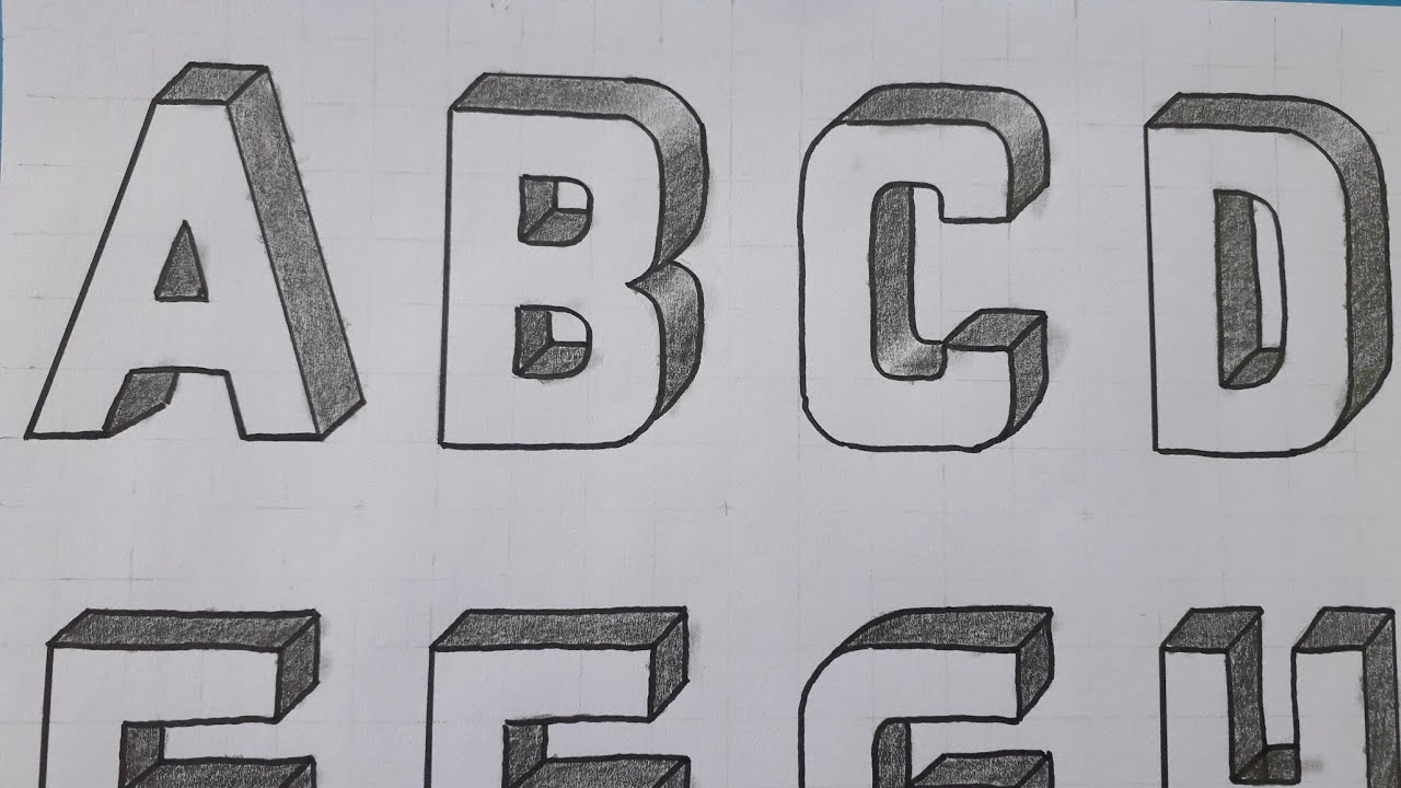 Abc 3d Letters