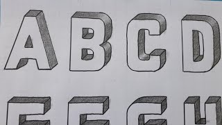 3D Drawing Letter A To Z How To Draw Capital Alphabet Lettering A Z Easy Simple For Beginners