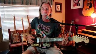 Tom Petty tribute on cigarbox guitar