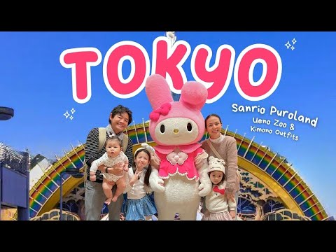 Visiting SANRIO Puroland + Wearing a Kimono + Ueno Zoo & Getting lost in Japan || TOKYO WITH KIDS