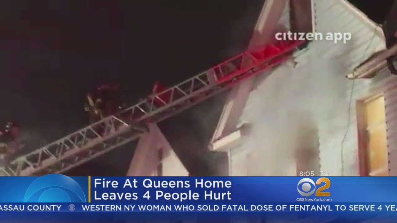 4 Hurt In Queens House Fire - YouTube