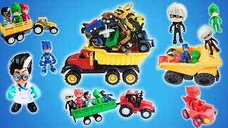 PJ Masks Ninjas | Catboy | Truck | Tractor | Gekko | Owlette | Luna | Romeo | Cars | Excavator |