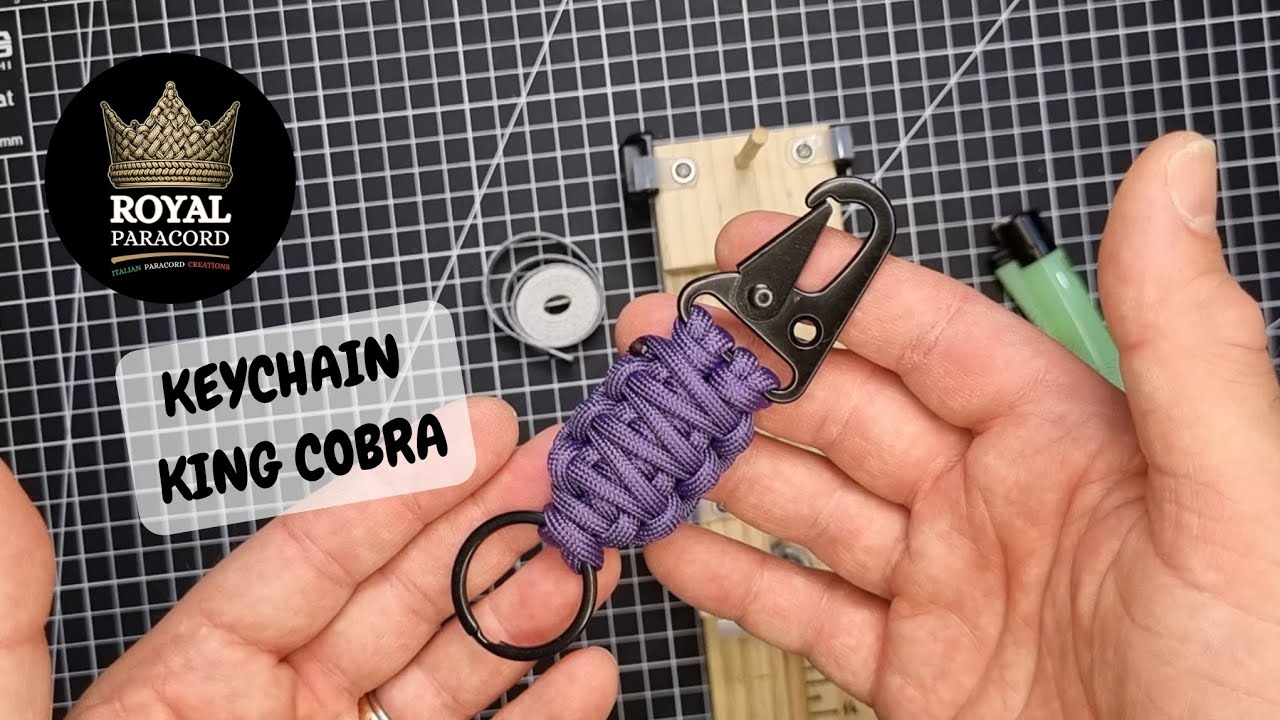Portachiavi Paracord KING COBRA Paracord Keychain TUTORIAL