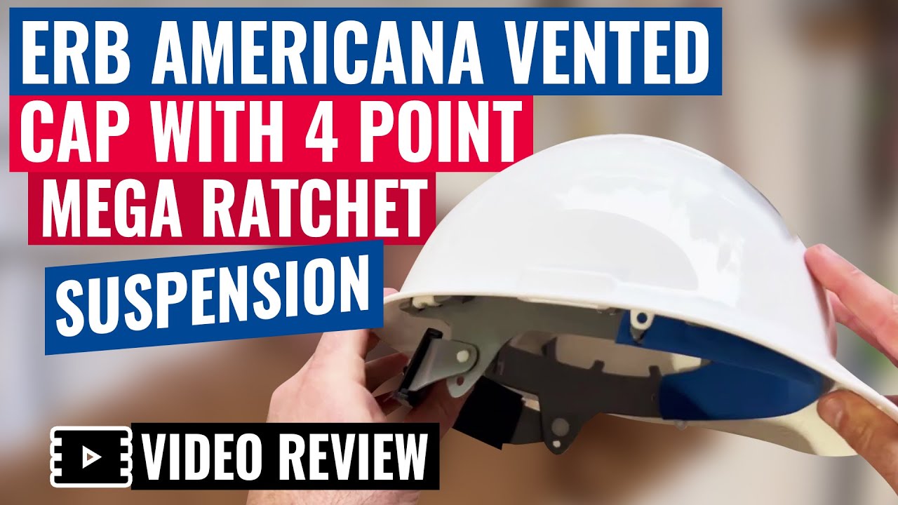 ERB Americana Vented Cap with 4 Point Mega Ratchet Suspension Video ...