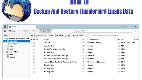 How to Backup and Restore Thunderbird Emails Data | How to Backup and Restore Thunderbird Profile