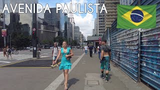 🇧🇷 Avenida Paulista, Sao Paulo 4K Walk - Streets of Brazil 2022