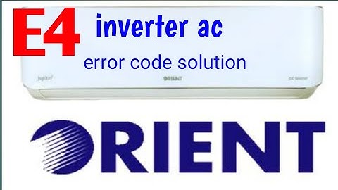 Orient inverter AC E4 error code solution Urdu/Hindi