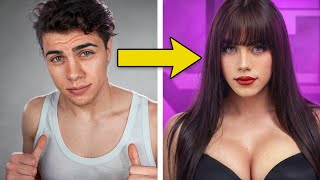 ULTIMATE Boy To Girl Make-Up + Boobs Tutorial