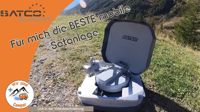 Sat-Empfang unterwegs mit Selfsat Caravan Mobil Antenne und Akku-TV von  Technisat 