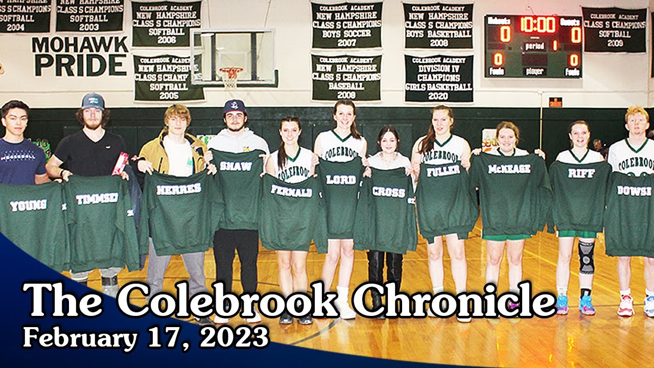 Colebrook Chronicle Feb. 17, 2023 Video News of the Week YouTube
