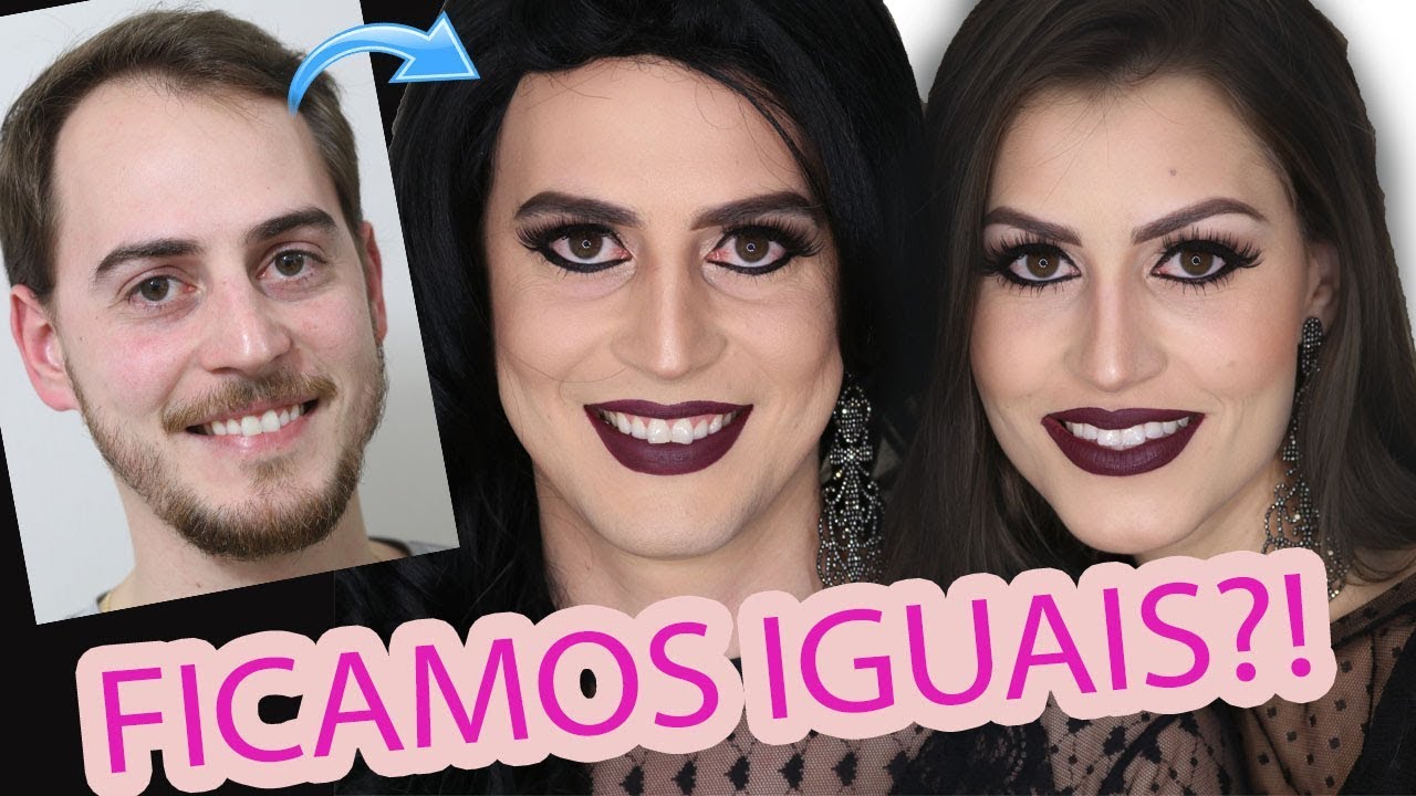 MAQUIEI meu IRMÃO  e ficamos IGUAIS