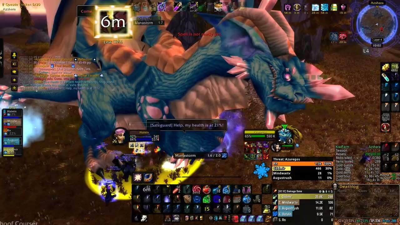 WB Azuregos low hp HC Soulseeker