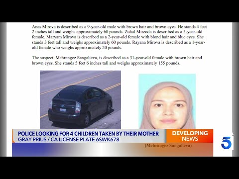 LAPD searching for 4 missing children, mother wanted