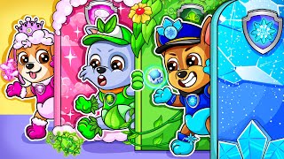 Paw Patrol Ultimate Rescue | Paw Patrol Turn Into Elemental? Don't Choose Wrong The Door  Rainbow 3