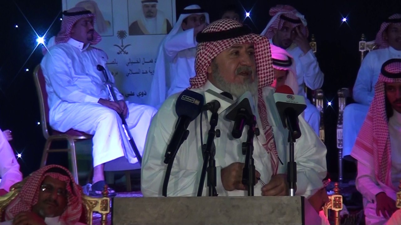 طاروق خطير بين الشاعرين شبيب الزراقي وملفي المورقي من حفل الشيخ صالح علي الثعلي