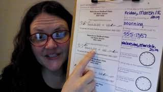 ELL ESL International Unit 7: At the Clinic-Grammar: An Appointment Card